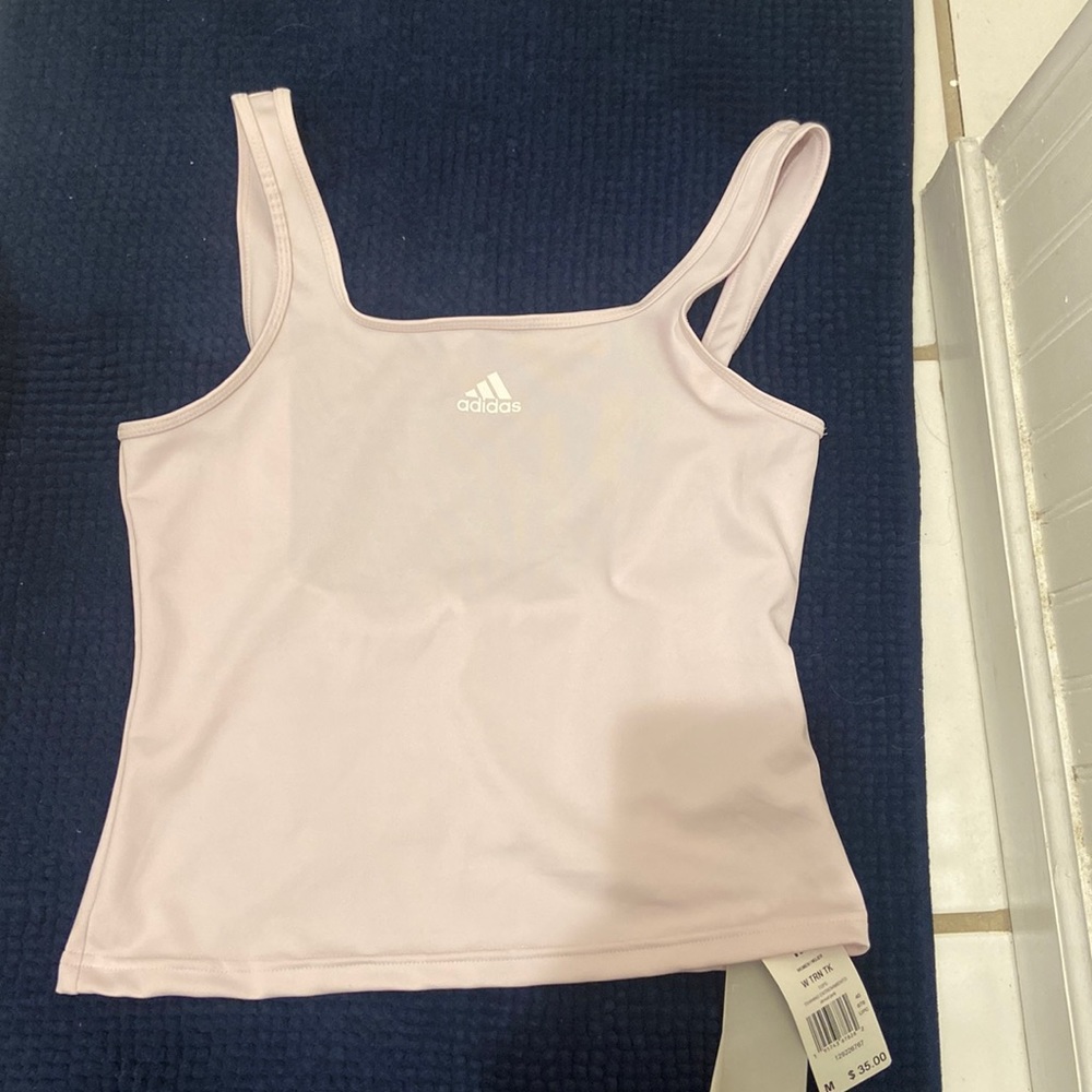 light pink adidas tank top